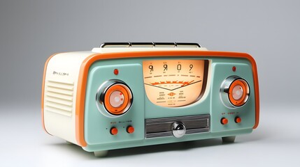 Obraz premium Retro Radio with Modern Accents