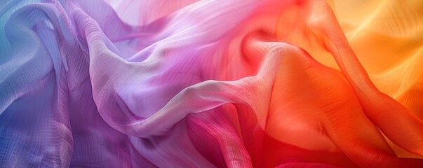 wall texture background, fabric, close up, focus on, vibrant shades, Double exposure silhouette with fabric