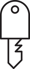 Key Icon Line Illustration
