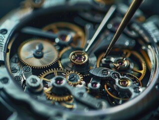 Watch Face with Needle