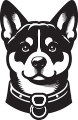 Carolina dog icon isolated on a white background. Carolina dog logo illustration.