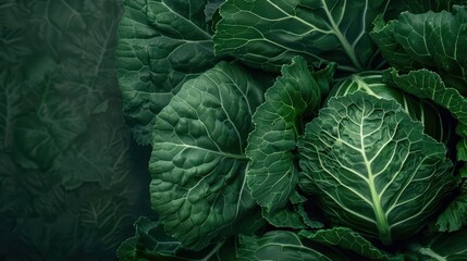 Fototapeta premium A collard greens banner featuring an ultramodern, supernatural scene, with copy space for your promotional text