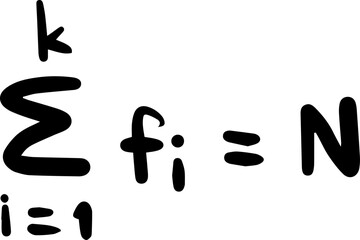 Statistics Mathematics Formulas Handwritten