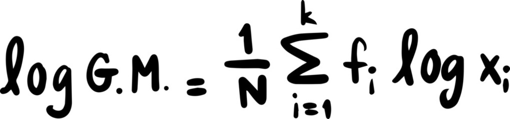 Statistics Mathematics Formulas Handwritten