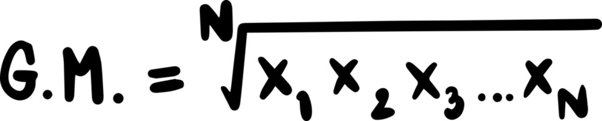 Statistics Mathematics Formulas Handwritten