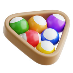 Billiards 3d Illustration