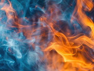 Fototapeta premium Fire with Smoke