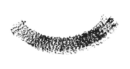 Black ink paint vector brush strokes. Thick dirty distress texture. Grunge rough paint brushes. touch material, dirty splash, handwritten texture simple stripes.