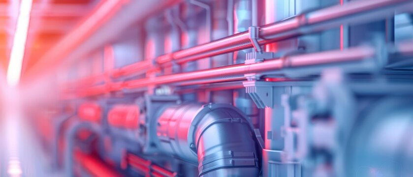 An energy reduction ad in an ultramodern, supernatural scene, with copy space for personalized content