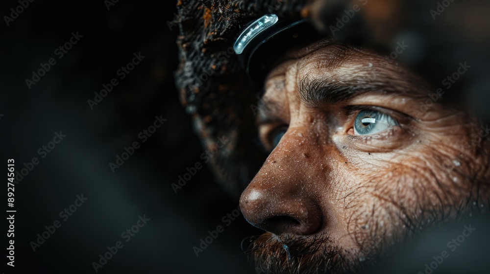 Poster a highly detailed close-up image highlighting the intricate textures and patterns on a dark surface,
