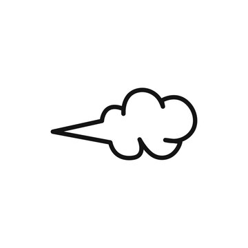 recommend clip art: Air spray cloud icon linear graphics set vector