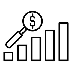 Sales Forecasting vector icon