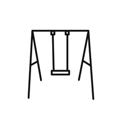 swing icon linear graphics set vector