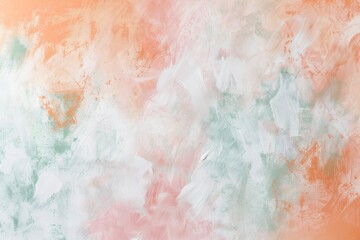 Obraz premium Abstract background with a textured surface created using white, green and orange paint. This artistic background is perfect for design projects that require a touch of creativity and modernism