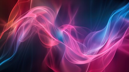Abstract Pink and Red Smoke Background created by ai