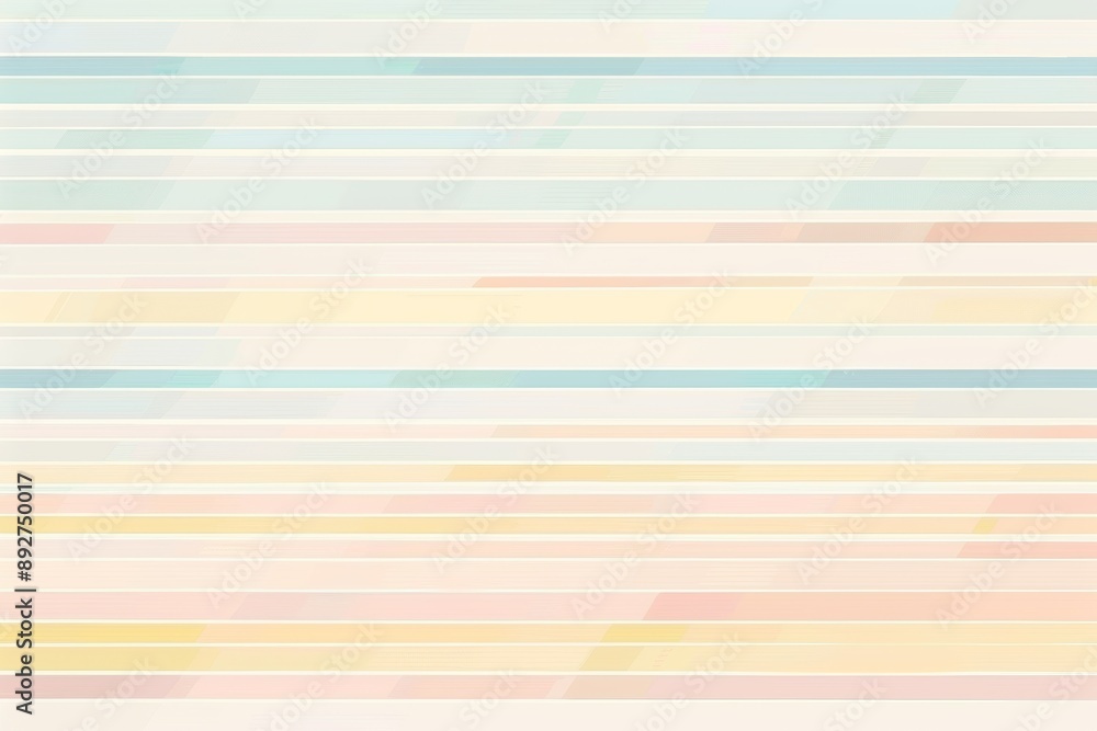 Poster abstract background made of horizontal lines in pastel colors, creating a soft and delicate visual. 