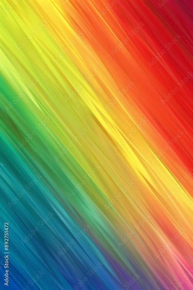 Poster colorful diagonal lines blend into a mesmerizing abstract background with a vibrant rainbow pattern,