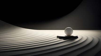 Minimalist Decor with Sphere