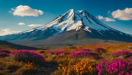 Fototapeta premium Stunning Mount Aragats Armenia