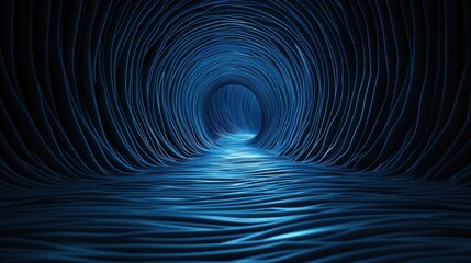 Obraz premium A distorted, dark pathway leading into an ominous forest to illustrate worry and sin