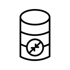 Shrink database icon design in filled and outlined style