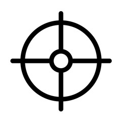Target icon design in filled and outlined style