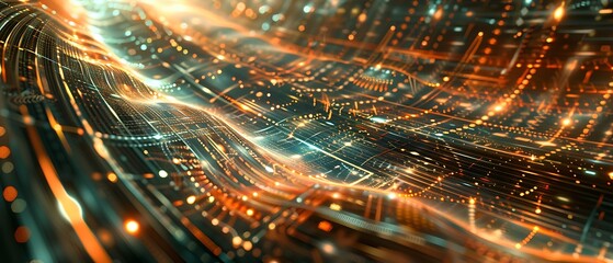 Sophisticated Abstract Technology Background Celebrating the Beauty and Intricacy of Technology through Art