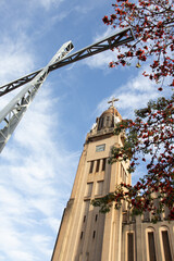 Obraz premium Facade of the Basilica Church in São José do Rio Preto, São Paulo, Brazil