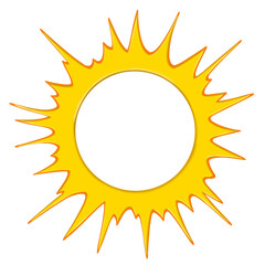 sun icon isolated on transparent background	
