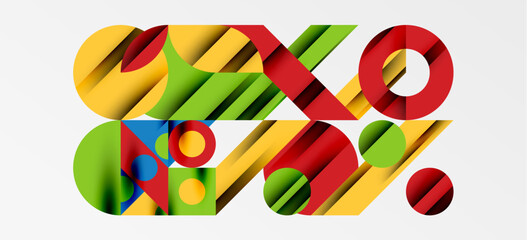 Obraz premium Geometric neo patterns. Abstract background for covers, banners, flyers and posters and other templates