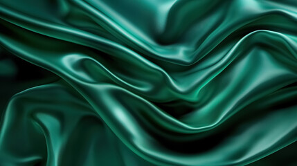 Fototapeta premium An emerald green liquid background
