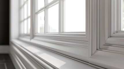 Fototapeta premium PVC profile window detail