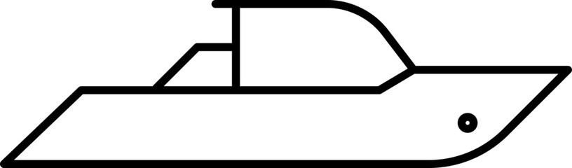 Obraz premium Set of ship line icons. Symbol of shipping, transportation or cruise. Vector illustration.