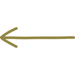 Cute simple line arrow pointing to the left. Thin hand drawn arrow. Doodle business arrow mark icon for social media, banner, design isolated on white background