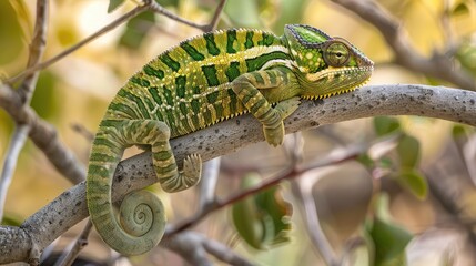 chameleon on a branch