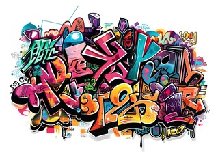 Stylish Streetwear Graffiti Design for T shirt or Sticker Art
