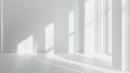 Fototapeta premium Edge of a white room backdrop