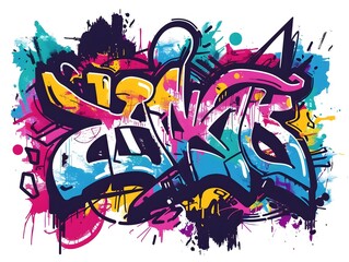 Stylish Streetwear Graffiti Design Suitable for Shirt and Sticker Print