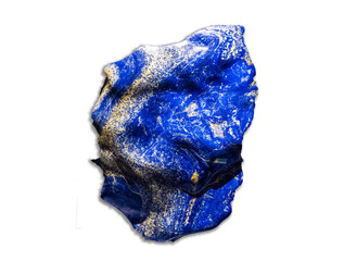 Big size Lapse Lazuli stone on display in exhibition