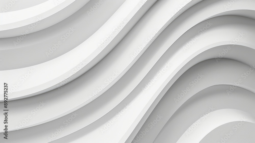 Poster abstract white background featuring minimal geometric light patterns