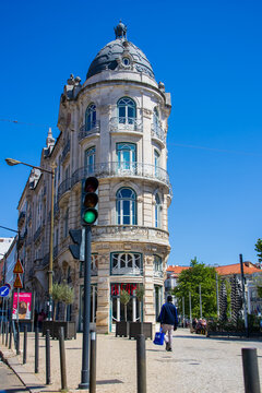 Infame Restaurant and historic Hotel Building built in 1908 in Lisbon city.