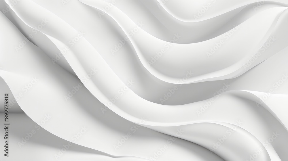 Poster abstract white background featuring minimal geometric light patterns