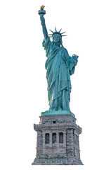 Obraz premium Statue of Liberty view in daylight with clear sky