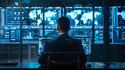 Futuristic Threat Detection and Response System on Digital Dashboard Interface