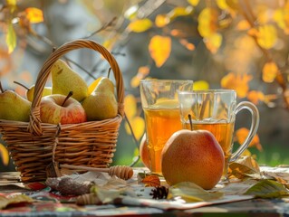Sunny Harvest: Apple and Pear Mulled Wine for a Healthy Diet and Weight Loss