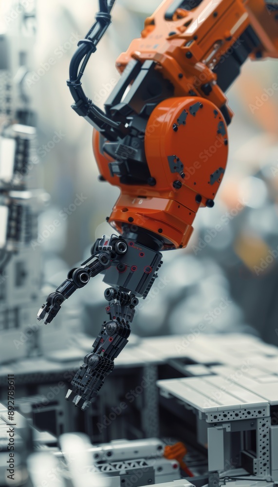 Poster builders programming robotic arm for precision assembly in construction technology