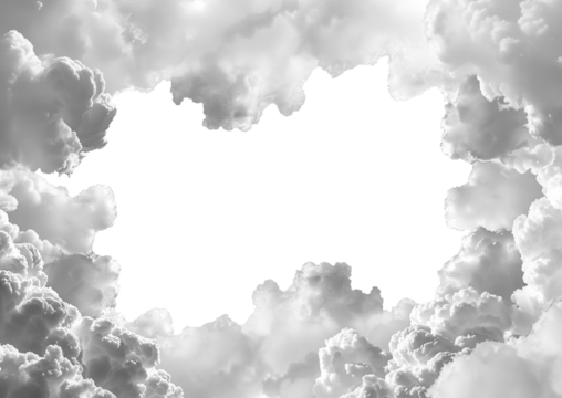 Cloud frame border, cut out