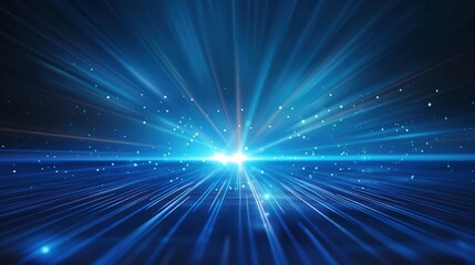 Obraz premium Vibrant Cosmic Light Rays created by ai