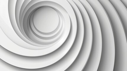 Modern design stripes background in abstract white and gray colors featuring geometric round shapes Vector illustration suitable for various design applications