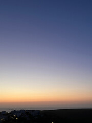 sunset over the ocean